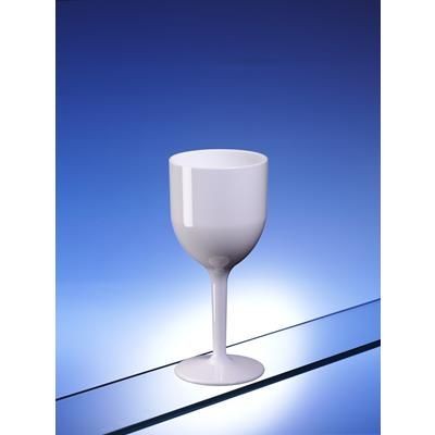 Picture of WHITE UNBREAKABLE WINE GLASS