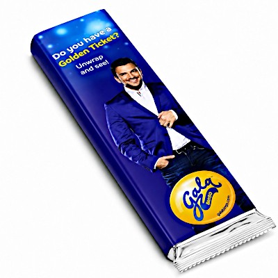 Picture of PERSONALISED YORKIE STYLE CHOCOLATE BAR in Milk or Dark High Quality Chocolate