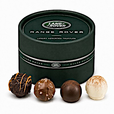 Picture of BRANDED 4 ROUND CHOCOLATE BOX