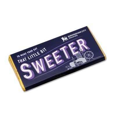 Picture of PERSONALISED CHOCOLATE BAR in Milk or Dark High Quality Chocolate
