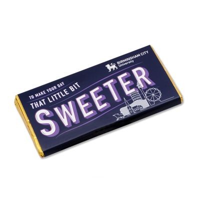 Picture of PERSONALISED CHOCOLATE BAR in Milk or Dark High Quality Chocolate.