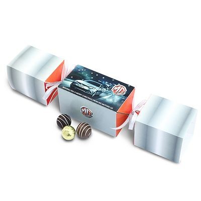 Picture of PERSONALISED CHOCOLATE TRUFFLE CHRISTMAS CRACKER.