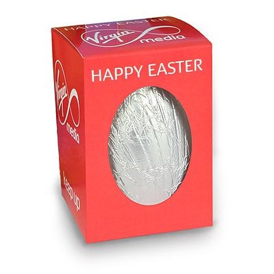 Picture of PERSONALISED SMALL CHOCOLATE EASTER EGG in Box.