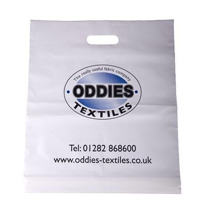 Picture of POLYTHENE PLASTIC CARRIER BAG in White