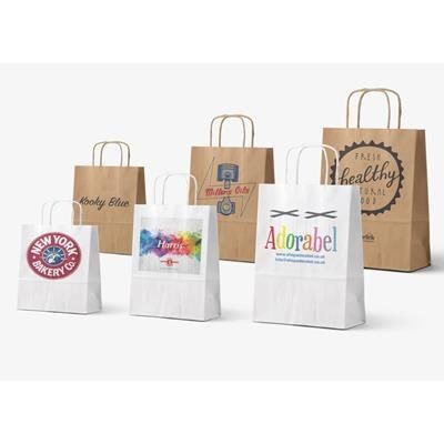 Picture of TWISTED HANDLE KRAFT PAPER BAG