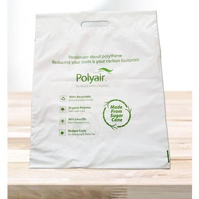 Picture of SUGAR CANE CARRIER BAG in White.