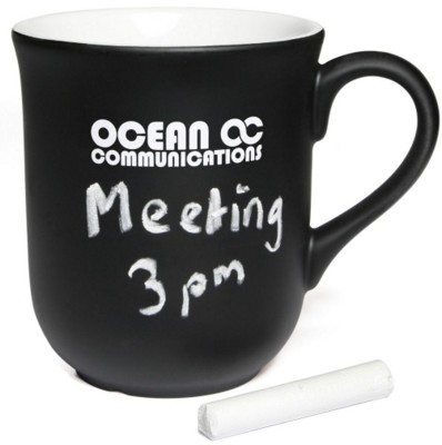 Picture of BELL CHALK MUG in White with Black Coating