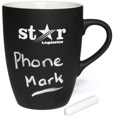 Picture of MARROW CHALK MUG in White with Black Coating.