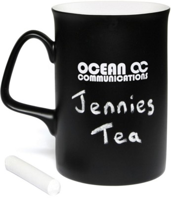 Picture of OPAL CHALK MUG in White with Black Coating