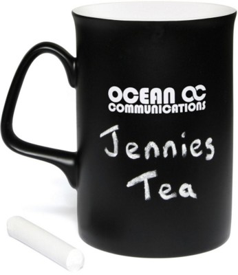 Picture of OPAL CHALK MUG in White with Black Coating.