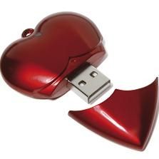 Picture of HEART SHAPE USB MEMORY STICK.