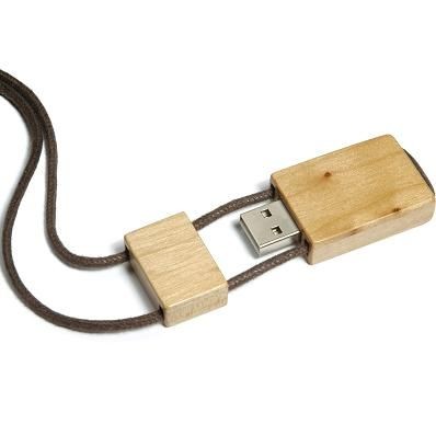 Picture of WOOD USB FLASH DRIVE MEMORY STICK.