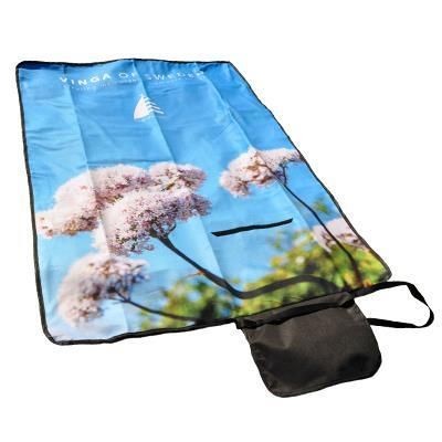 Picture of DIGITAL PRINTED ECO FRIENDLY PICNIC BLANKET WITH WATERPROOF BACKING