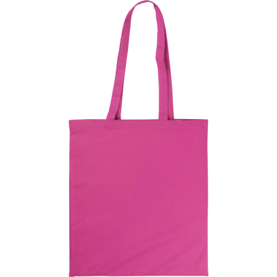 Picture of KINGSBRIDGE COLOUR COTTON SHOPPER TOTE BAG - 5OZ PINK