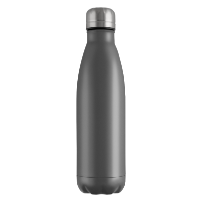 Picture of MOOD POWDER COATED VACUUM BOTTLE - 500ML GREY SILVER LID