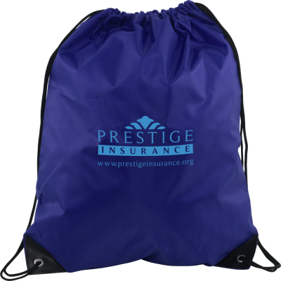 Picture of VERVE DRAWSTRING BAG MEDIUM BLUE.