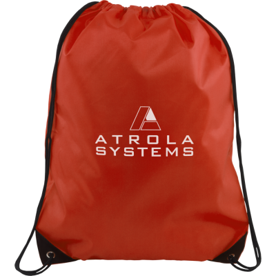 Picture of VERVE DRAWSTRING BAG RED.