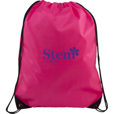 VERVE DRAWSTRING BAG PINK.