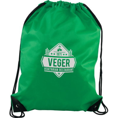 VERVE DRAWSTRING BAG GREEN.