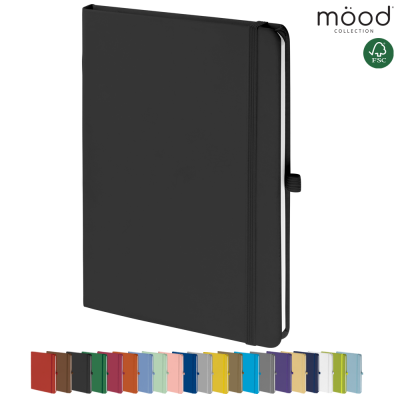 Picture of MOOD A5 FSC SOFT FEEL NOTE BOOK BLACK.