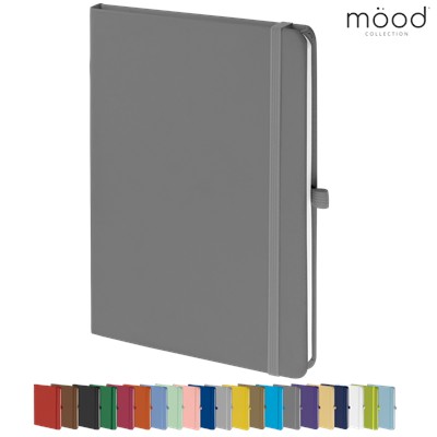 Picture of MOOD A5 FSC SOFT FEEL NOTE BOOK DARK GREY