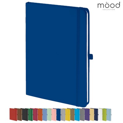 Picture of MOOD A5 FSC SOFT FEEL NOTE BOOK ROYAL BLUE.