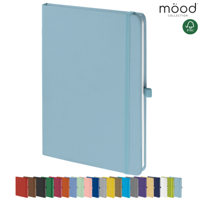 Picture of MOOD A5 FSC SOFT FEEL NOTE BOOK PASTEL LIGHT BLUE.