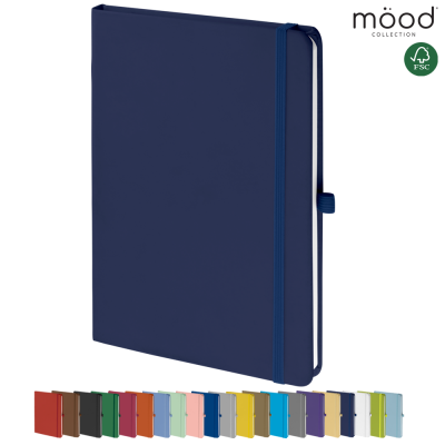 Picture of MOOD A5 FSC SOFT FEEL NOTE BOOK NAVY BLUE.
