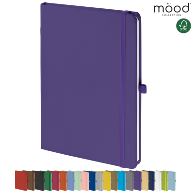 Picture of MOOD A5 FSC SOFT FEEL NOTE BOOK PURPLE.
