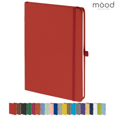 Picture of MOOD A5 FSC SOFT FEEL NOTE BOOK RED.