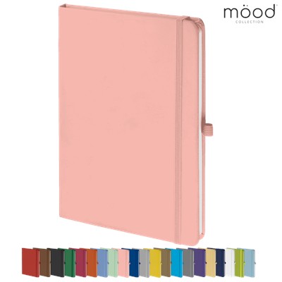 Picture of MOOD A5 FSC SOFT FEEL NOTE BOOK PASTEL PINK.