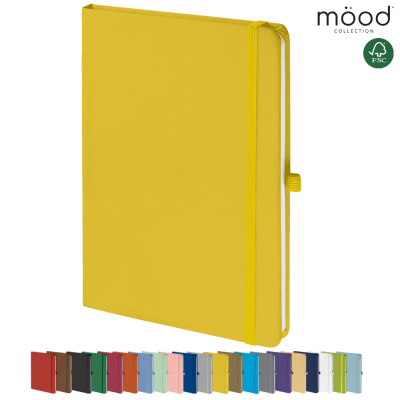 Picture of MOOD A5 FSC SOFT FEEL NOTE BOOK YELLOW.