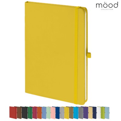 Picture of MOOD A5 FSC SOFT FEEL NOTE BOOK YELLOW.