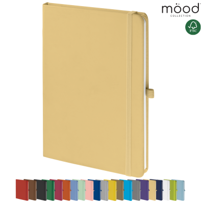 Picture of MOOD A5 FSC SOFT FEEL NOTE BOOK PASTEL YELLOW.