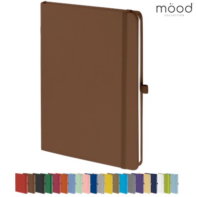 Picture of MOOD A5 FSC SOFT FEEL NOTE BOOK BROWN