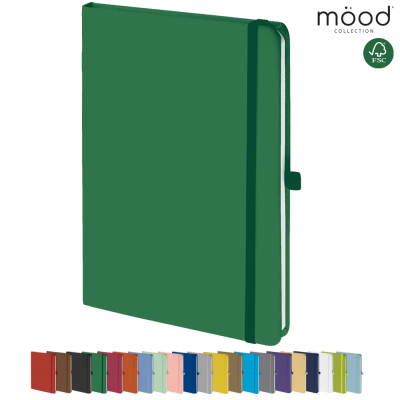 Picture of MOOD A5 FSC SOFT FEEL NOTE BOOK DARK GREEN