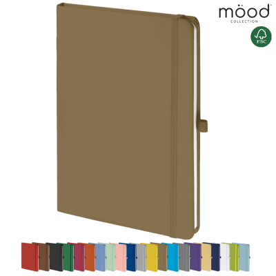 Picture of MOOD A5 FSC SOFT FEEL NOTE BOOK GOLD.