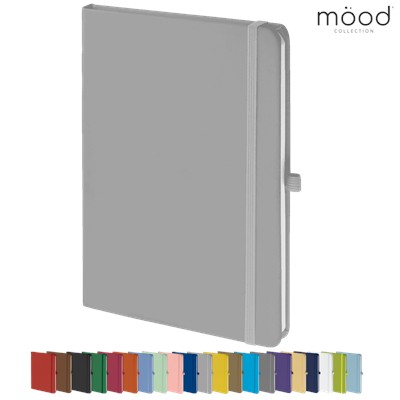 Picture of MOOD A5 FSC SOFT FEEL NOTE BOOK SILVER