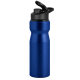 Picture of NOVA ALUMINIUM METAL WATER BOTTLE with Snap Cap Lid - 750Ml Dark Blue