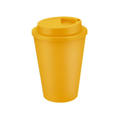 Picture of METRO DOUBLE WALLED COFFEE CUP - 350ML YELLOW.