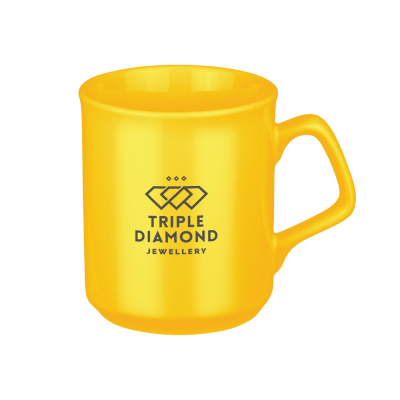 Picture of ORION CERAMIC POTTERY MUG - 300ML YELLOW.