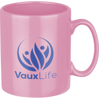 Picture of VIENNA CERAMIC POTTERY MUG - 330ML PINK