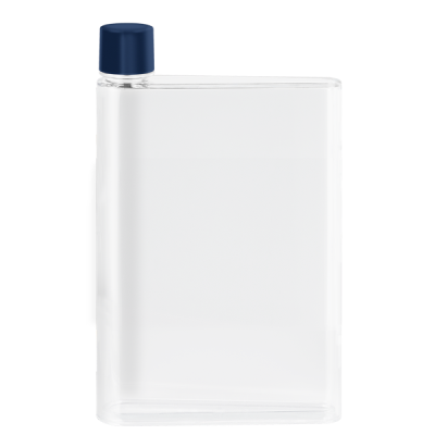 Picture of GENIE NOTE BOTTLE - 420ML CLEAR TRANSPARENT & NAVY BLUE.
