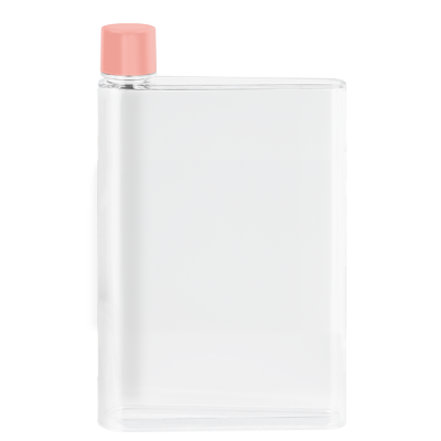 Picture of GENIE NOTE BOTTLE - 420ML CLEAR TRANSPARENT & PASTEL PINK