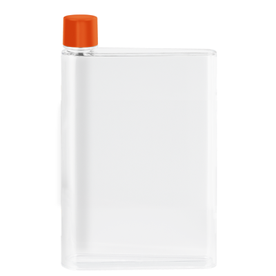 Picture of GENIE NOTE BOTTLE - 420ML CLEAR TRANSPARENT & ORANGE