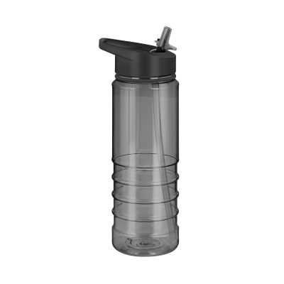 Picture of TRITAN PURE SPORTS WATER BOTTLE - 750ML TRANSLUCENT BLACK & BLACK