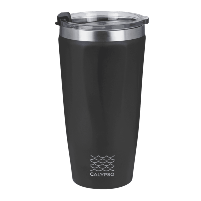 Picture of CHILI CALYPSO DOUBLE WALLED COFFEE TUMBLER - 500ML BLACK.