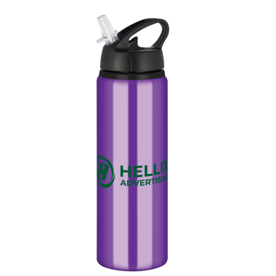 Picture of TIDE ALUMINIUM METAL WATER BOTTLE with Flip Sipper Lid - 750Ml Purple