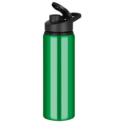 Picture of TIDE ALUMINIUM METAL WATER BOTTLE with Snap Cap Lid - 750Ml Green.