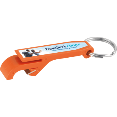 Picture of BOTTLE OPENER KEYRING ORANGE